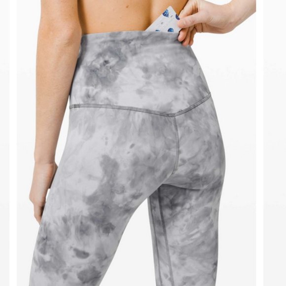 Lululemon Align Pant 28" *Criss Cross Waist - Diamond Dye Stargaze Purple - Sz 0 - Picture 16 of 16